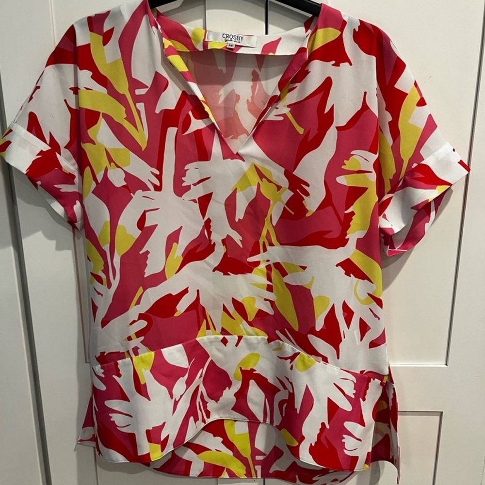 Crosby by mollie Burch floral blouse XS